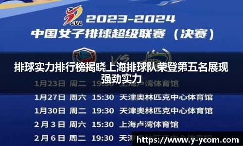排球实力排行榜揭晓上海排球队荣登第五名展现强劲实力